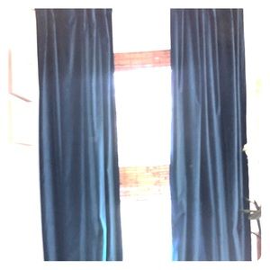 Velvet lined curtains